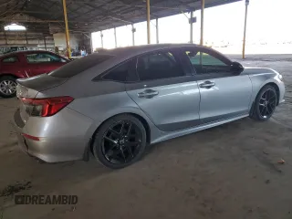 2022 Honda Civic Sport with VIN 2HGFE2F58NH600876, listed as a Copart auction lot 46548615 with 73,806 mi miles and Salvage Title. Bid and sale history available at carsss.com. Image 3.
