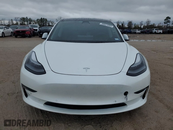 2022 Tesla Model 3 Long Range with VIN 5YJ3E1EB2NF201275, listed as a Copart auction lot 88024985 with 43,540 mi miles and Salvage Title. Bid and sale history available at DreamBid. Image 5.