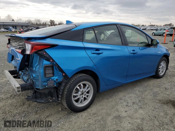 2019 Toyota Prius LE with VIN JTDL9RFU6K3003844, listed as a Copart auction lot 46900645 with 87,587 mi miles and Salvage Title. Bid and sale history available at DreamBid. Image 3.