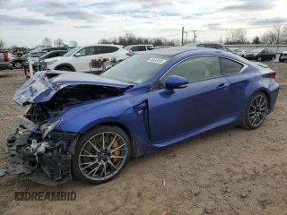 2015 Lexus RC F with VIN JTHHP5BCXF5002500, listed as a Copart auction lot 45632835 with 100,785 mi miles and Salvage Title. Bid and sale history available at carsss.com. Image 1.