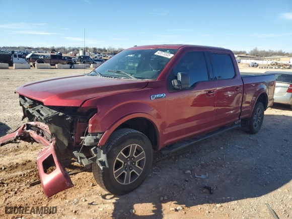 2015 Ford F-150 XLT w/HD Payload Pkg with VIN 1FTFW1EF3FFB02619, listed as a Copart auction lot 43573335 with 294,644 mi miles and Salvage Title. Bid and sale history available at carsss.com. Image 1.