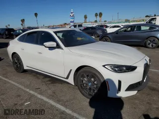2024 BMW i4 eDrive40 with VIN WBY73AW09RFS60019, listed as a Copart auction lot 88818405 with 3,363 mi miles and Salvage Title. Bid and sale history available at carsss.com. Image 4.