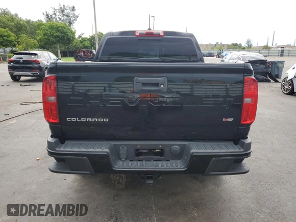 2021 Chevrolet Colorado 2WD LT with VIN 1GCGSCEN4M1100584, listed as a Copart auction lot 64683295 with 42,772 mi miles and Clean title. Bid and sale history available at DreamBid. Image 6.