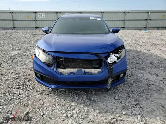 2019 Honda Civic Sedan Sport with VIN 19XFC2F8XKE008109, listed as a Copart auction lot 47468085 with 126,934 mi miles and Salvage Title. Bid and sale history available at carsss.com. Image 10.