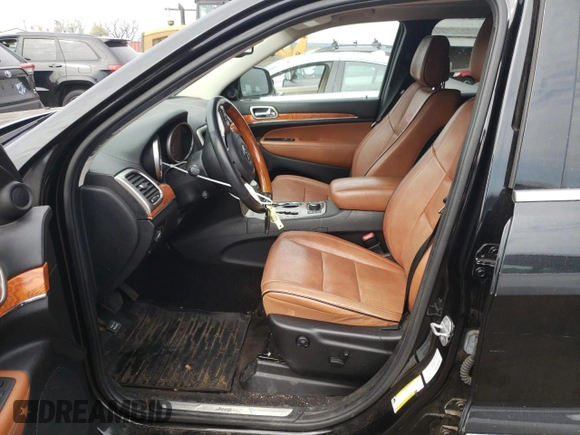 2011 Jeep Grand Cherokee Overland with VIN 1J4RR6GT9BC660730, listed as a Copart auction lot 53770745 with 106,351 mi miles and Salvage title. Bid and sale history available at DreamBid. Image 7.