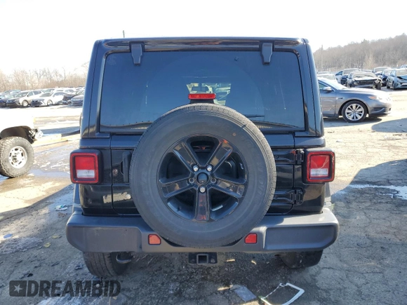 2020 Jeep Wrangler Unlimited Sahara Altitude with VIN 1C4HJXEG2LW101881, listed as a Copart auction lot 41853615 with 68,321 mi miles and Salvage title. Bid and sale history available at DreamBid. Image 6.