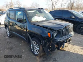 2016 Jeep Renegade Latitude with VIN ZACCJBBT0GPD97632, listed as a IAAI auction lot 38850330 with 28,518 mi miles and . Bid and sale history available at DreamBid. Image 1.