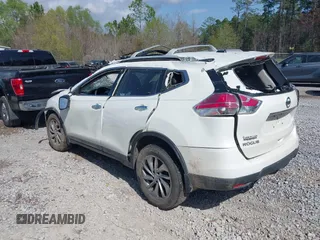 2015 Nissan Rogue SL with VIN 5N1AT2MT1FC755320, listed as a IAAI auction lot 41796523 with 1 mi miles. Bid and sale history available at carsss.com. Image 3.