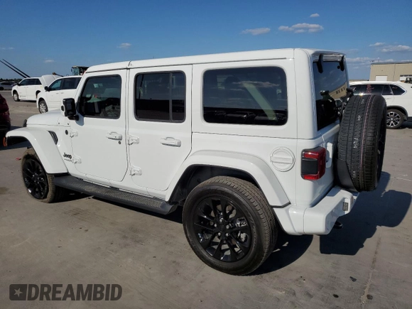 2021 Jeep Wrangler Unlimited Sahara High Altitude z VIN 1C4HJXEGXMW597689, wystawiony jako Copart lot #72390024 z przebiegiem 33 200 mil mil oraz Szkoda całkowita • Salvage title. Historia ofert i sprzedaży dostępna na DreamBid. Obrazek 2.