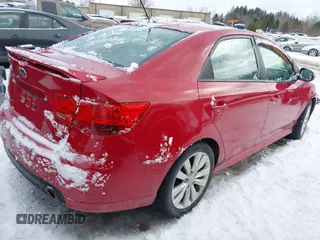2013 Kia Forte SX with VIN KNAFW4A33D5693791, listed as a IAAI auction lot 41486906 with 154,579 mi miles. Bid and sale history available at carsss.com. Image 4.
