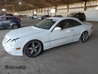 2002 Mercedes-Benz CL with VIN WDBPJ75J12A029458, listed as a Copart auction lot 62533744 with 119,607 mi miles and Salvage Title. Bid and sale history available at carsss.com. Image 1.