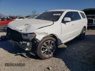 2020 Dodge Durango GT with VIN 1C4RDHDG3LC285474, listed as a Copart auction lot 41897485 with 144,093 mi miles and Salvage Title. Bid and sale history available at DreamBid. Image 1.