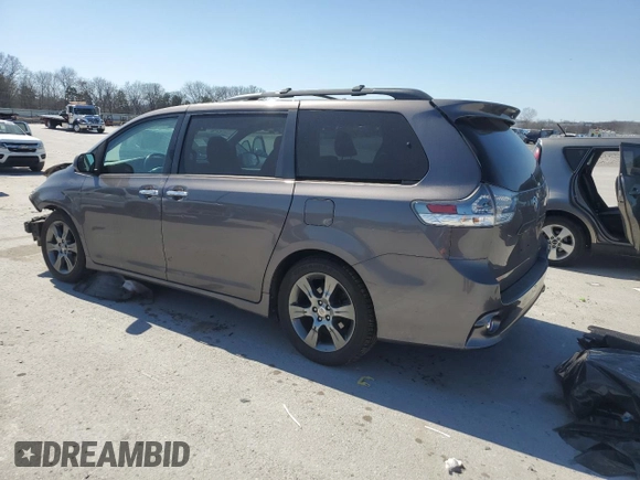 2015 Toyota Sienna SE with VIN 5TDXK3DC1FS683332, listed as a Copart auction lot 48803655 with 115,795 mi miles and Clean title. Bid and sale history available at DreamBid. Image 2.