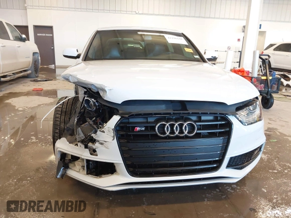 2016 Audi S4 Premium Plus with VIN WAUBGAFL3GA004914, listed as a IAAI auction lot 41296241 with 95,631 mi miles. Bid and sale history available at carsss.com. Image 13.