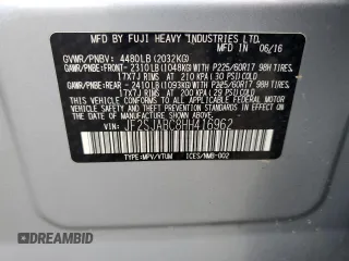 2017 Subaru Forester with VIN JF2SJABC8HH416962, listed as a Copart auction lot 54954605 with 188,760 mi miles and Salvage Title. Bid and sale history available at DreamBid. Image 13.