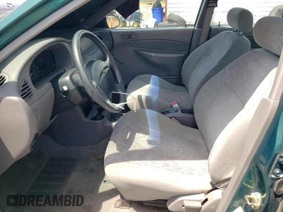 2001 Ford Escort Fleet with VIN 3FAFP13P61R106089, listed as a Copart auction lot 61732225 with 96,964 mi miles and Salvage title. Bid and sale history available at DreamBid. Image 7.