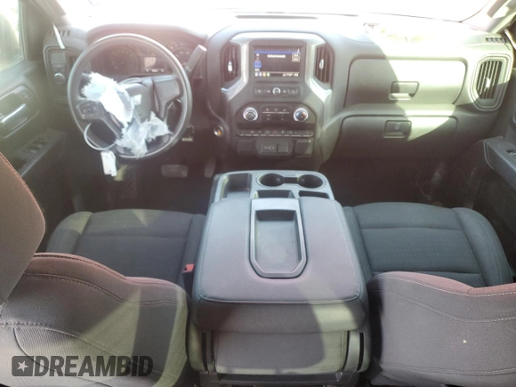 2022 Chevrolet Silverado 1500 Custom with VIN 3GCPABEKXNG597100, listed as a Copart auction lot 43146645 with 28,763 mi miles and Salvage Title. Bid and sale history available at DreamBid. Image 8.