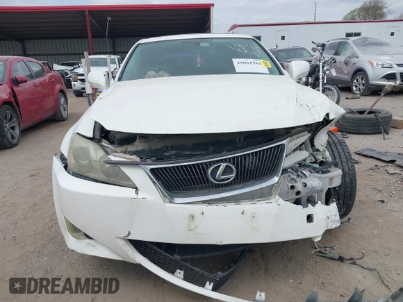 2006 Lexus IS 250 with VIN JTHCK262862008371, listed as a IAAI auction lot 42061562 with 201,598 mi miles and . Bid and sale history available at DreamBid. Image 12.
