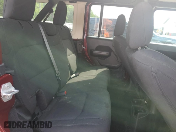 2021 Jeep Wrangler Unlimited Sport S with VIN 1C4HJXDGXMW785601, listed as a Copart auction lot 57342445 with 57,147 mi miles and Salvage title. Bid and sale history available at DreamBid. Image 11.