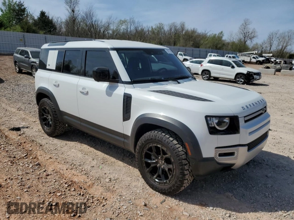 2021 Land Rover Defender S with VIN SALEJ7RX8M2039045, listed as a Copart auction lot 50757545 with 35,904 mi miles and Salvage title. Bid and sale history available at DreamBid. Image 4.
