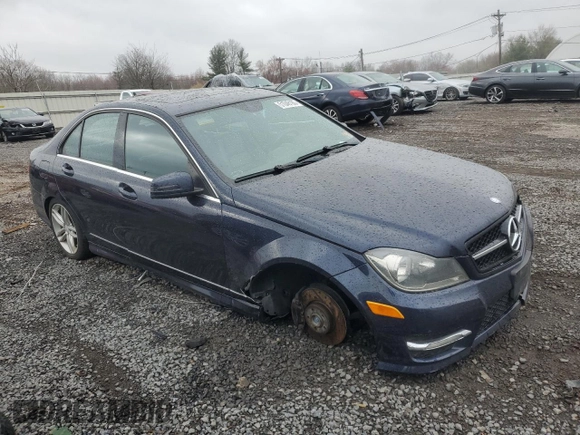 2013 Mercedes-Benz C-Class C 300 Sport with VIN WDDGF8AB0DR245299, listed as a Copart auction lot 51048185 with 196,687 mi miles and Salvage Title. Bid and sale history available at carsss.com. Image 4.