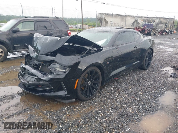 2018 Chevrolet Camaro 1LT with VIN 1G1FB1RS1J0132273, listed as a IAAI auction lot 42245854 with 109,493 mi miles and . Bid and sale history available at DreamBid. Image 2.