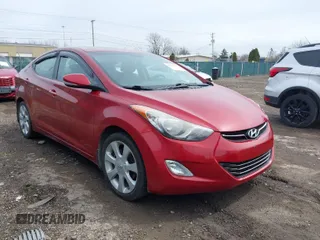 2012 Hyundai Elantra Limited with VIN KMHDH4AE6CU368302, listed as a IAAI auction lot 41867352 with 114,548 mi miles. Bid and sale history available at carsss.com. Image 1.