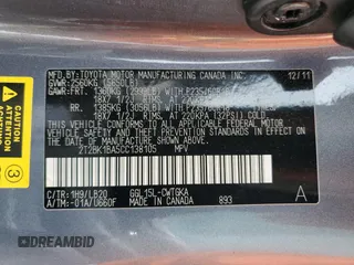 2012 Lexus RX 350 with VIN 2T2BK1BA5CC138105, listed as a Copart auction lot 63394215 with 164,909 mi miles and Salvage title. Bid and sale history available at DreamBid. Image 13.