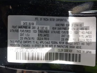 2008 Mazda CX-9 Sport with VIN JM3TB38V080164070, listed as a IAAI auction lot 41762121 with 112,400 mi miles. Bid and sale history available at carsss.com. Image 9.