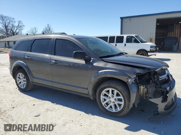 2015 Dodge Journey American Value with VIN 3C4PDCAB2FT538201, listed as a Copart auction lot 47058615 with 135,280 mi miles and Salvage Title. Bid and sale history available at DreamBid. Image 4.