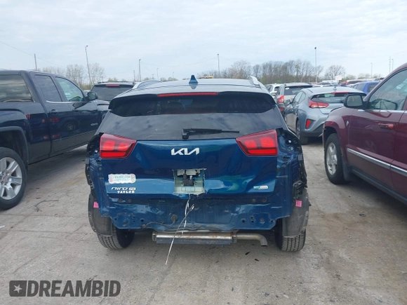 2022 Kia Niro LX with VIN KNDCB3LCXN5512079, listed as a IAAI auction lot 42090560 with 36,552 mi miles. Bid and sale history available at carsss.com. Image 17.