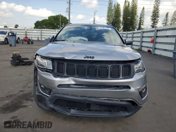 2021 Jeep Compass Altitude with VIN 3C4NJCBB7MT509188, listed as a Copart auction lot 57507125 with 28,279 mi miles and Non repairable. Bid and sale history available at DreamBid. Image 5.