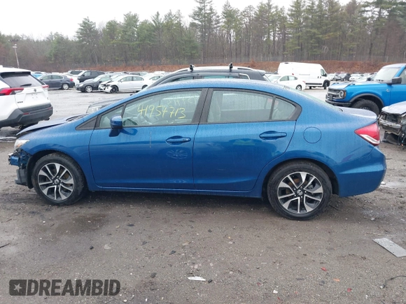2015 Honda Civic EX with VIN 2HGFB2F86FH557370, listed as a IAAI auction lot 41954713 with 224,242 mi miles and . Bid and sale history available at DreamBid. Image 14.