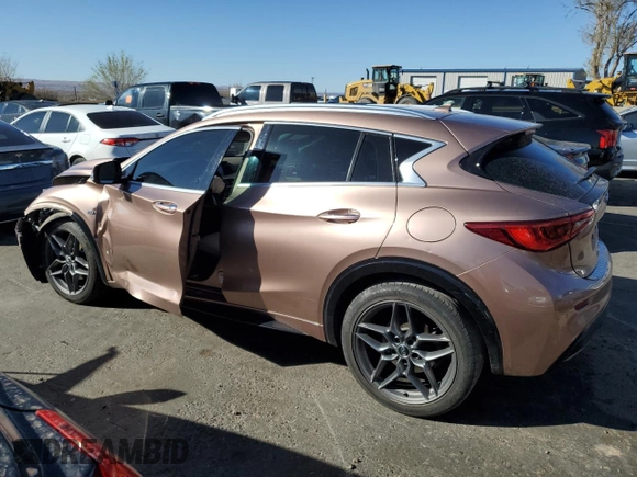 2017 Infiniti QX30 Sport z VIN SJKCH5CP7HA026948, wystawiony jako Copart lot #48031365 z przebiegiem 89 393 mil mil oraz Szkoda całkowita • Salvage title. Historia ofert i sprzedaży dostępna na DreamBid. Obrazek 2.