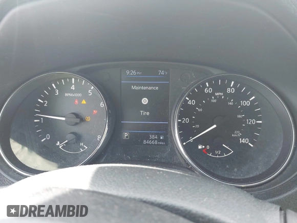 2020 Nissan Rogue S with VIN 5N1AT2MT7LC763661, listed as a IAAI auction lot 42385680 with 84,668 mi miles and . Bid and sale history available at DreamBid. Image 7.