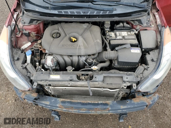 2013 Hyundai Elantra GLS with VIN 5NPDH4AE2DH332316, listed as a Copart auction lot 54686925 with 87,363 mi miles and Salvage title. Bid and sale history available at DreamBid. Image 11.