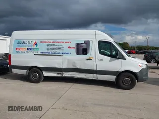 2023 Mercedes-Benz Sprinter Cargo Cargo with VIN W1Y40CHY0PT160400, listed as a IAAI auction lot 41053500 with 31,226 mi miles and . Bid and sale history available at carsss.com. Image 13.