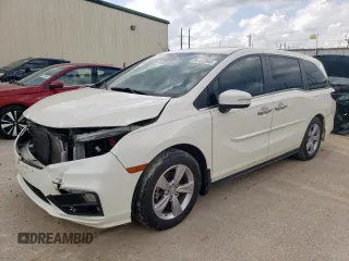 2019 Honda Odyssey EX-L z VIN 5FNRL6H7XKB120637, wystawiony jako Copart lot #54433895 z przebiegiem 93 050 mil mil oraz Szkoda całkowita • Salvage title. Historia ofert i sprzedaży dostępna na DreamBid. Obrazek 1.