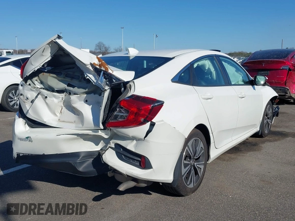 2017 Honda Civic Sedan EX-L with VIN 2HGFC1F70HH651956, listed as a IAAI auction lot 41754511 with 129,385 mi miles. Bid and sale history available at carsss.com. Image 4.