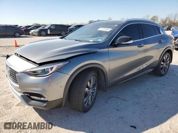 2018 Infiniti QX30 Premium with VIN SJKCH5CR3JA006008, listed as a Copart auction lot 43291864 with 50,174 mi miles. Bid and sale history available at carsss.com. Image 1.