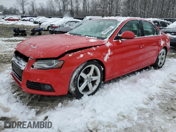 2009 Audi A4 3.2L Prestige with VIN WAUMK78K89N010993, listed as a Copart auction lot 44842995 with 60,306 mi miles and Salvage Title. Bid and sale history available at carsss.com. Image 1.