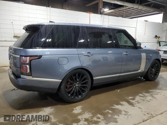 2019 Land Rover Range Rover z VIN SALGV5RE8KA519007, wystawiony jako Copart lot #81339944 z przebiegiem 55 158 mil mil oraz Szkoda całkowita • Salvage title. Historia ofert i sprzedaży dostępna na DreamBid. Obrazek 3.