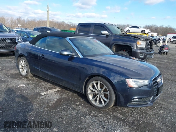 2013 Audi A5 2.0T Premium Plus with VIN WAUJFAFH9DN012594, listed as a IAAI auction lot 41205099 with 149,243 mi miles. Bid and sale history available at carsss.com. Image 1.