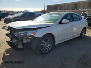 2015 Kia Cadenza Premium with VIN KNALN4D70F5169764, listed as a Copart auction lot 46124985 with 72,884 mi miles and Clean Title. Bid and sale history available at carsss.com. Image 1.