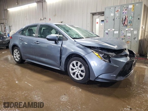 2021 Toyota Corolla LE with VIN 5YFEPMAE0MP196360, listed as a Copart auction lot 49592395 with 38,156 mi miles and Salvage Title. Bid and sale history available at DreamBid. Image 4.