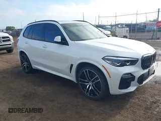 2021 BMW X5 sDrive40i with VIN 5UXCR4C00M9D80482, listed as a IAAI auction lot 41636009 with 85,103 mi miles. Bid and sale history available at carsss.com. Image 1.