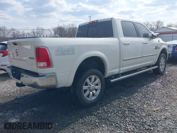 2017 Ram 2500 Laramie with VIN 3C6UR5FL7HG631784, listed as a IAAI auction lot 41616119 with 34,202 mi miles. Bid and sale history available at carsss.com. Image 4.