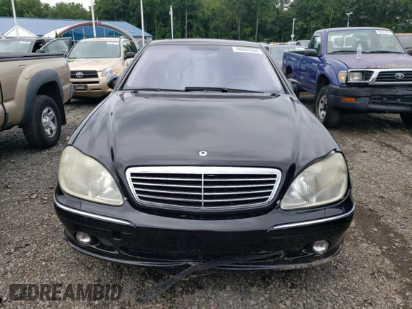 2001 Mercedes-Benz S-Class with VIN WDBNG75J01A212659, listed as a Copart auction lot 66066594 with 0 mi miles and Salvage Title. Bid and sale history available at carsss.com. Image 5.