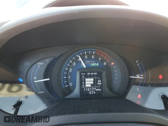 2013 Honda Insight with VIN JHMZE2H3XDS005377, listed as a Copart auction lot 50602815 with 112,177 mi miles and Salvage title. Bid and sale history available at DreamBid. Image 9.