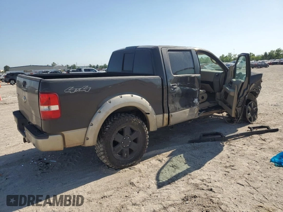 2007 Ford F-150 XLT with VIN 1FTPW14V77KC10974, listed as a Copart auction lot 52393455 with 167,297 mi miles and Salvage Title. Bid and sale history available at DreamBid. Image 3.